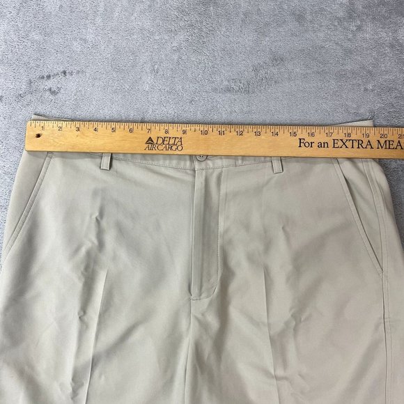 FOOTJOY Golf Performance Stretch Mens Shorts Activewear Lifestyle Tan 10" Inseam - Picture 6 of 8